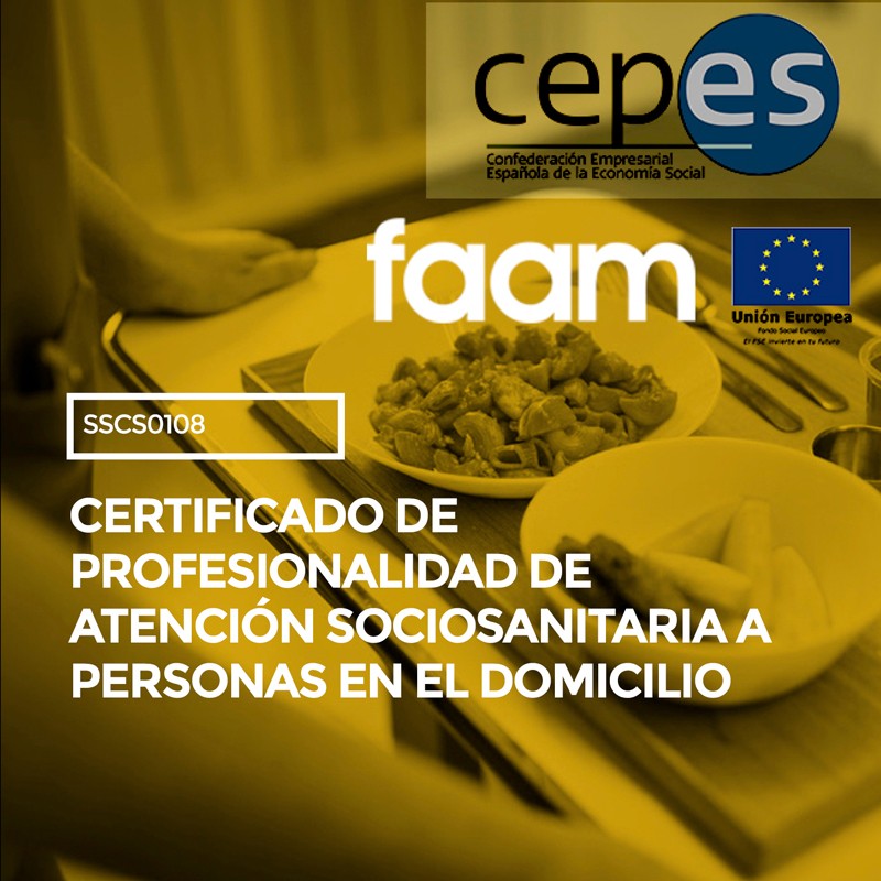 CERTIFICADO DE PROFESIONALIDAD DE ATENCIÓN SOCIOSANITARIA A PERSONAS EN EL DOMICILIO (SSCS0108 ) CERTIFICADO DE PROFESIONALIDAD DE ATENCIÓN SOCIOSANITARIA A PERSONAS EN EL DOMICILIO (SSCS0108 )