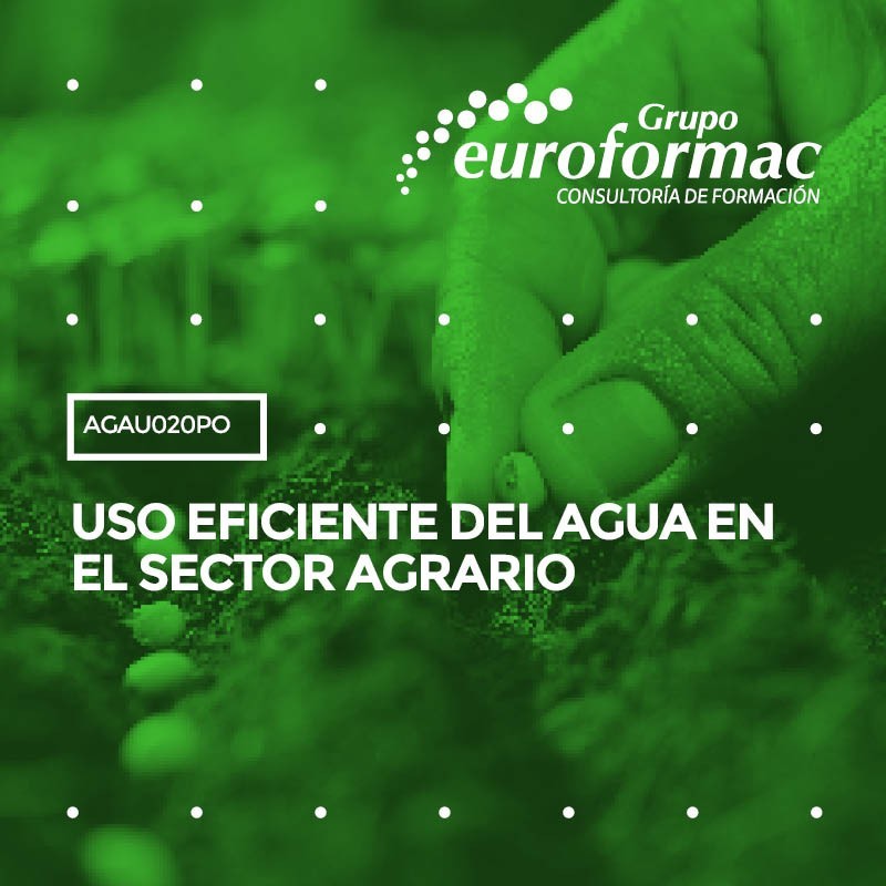 USO EFICIENTE DEL AGUA EN EL SECTOR AGRARIO USO EFICIENTE DEL AGUA EN EL SECTOR AGRARIO