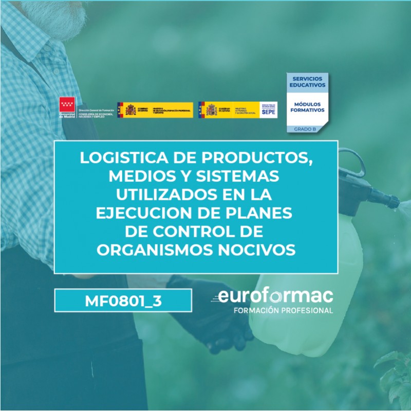 LOGISTICA DE PRODUCTOS, MEDIOS Y SISTEMAS UTILIZADOS EN LA EJECUCION DE PLANES DE CONTROL DE ORGANISMOS NOCIVOS LOGISTICA DE PRODUCTOS, MEDIOS Y SISTEMAS UTILIZADOS EN LA EJECUCION DE PLANES DE CONTROL DE ORGANISMOS NOCIVOS
