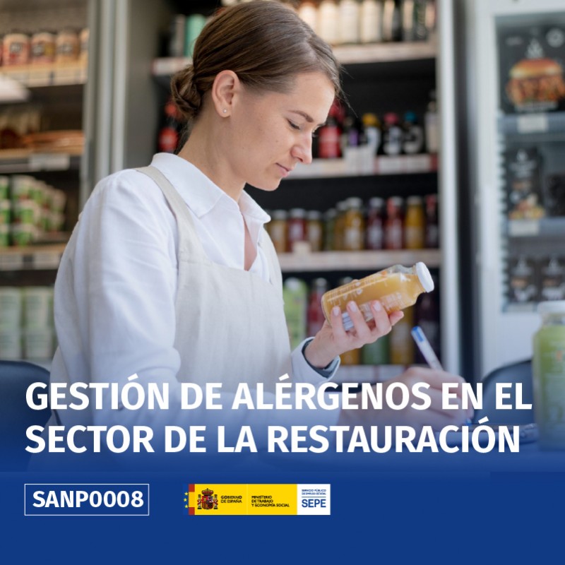 SANP0008 - GESTIÓN DE ALÉRGENOS EN EL SECTOR DE LA RESTAURACIÓN