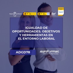 ADGD78 - IGUALDAD DE OPORTUNIDADES. OBJETIVOS Y HERRAMIENTAS EN EL ENTORNO LABORAL