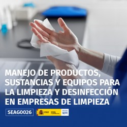 SEAG0026 - MANEJO DE PRODUCTOS, SUSTANCIAS Y EQUIPOS PARA LA LIMPIEZA Y DESINFECCIÓN EN EMPRESAS DE LIMPIEZA